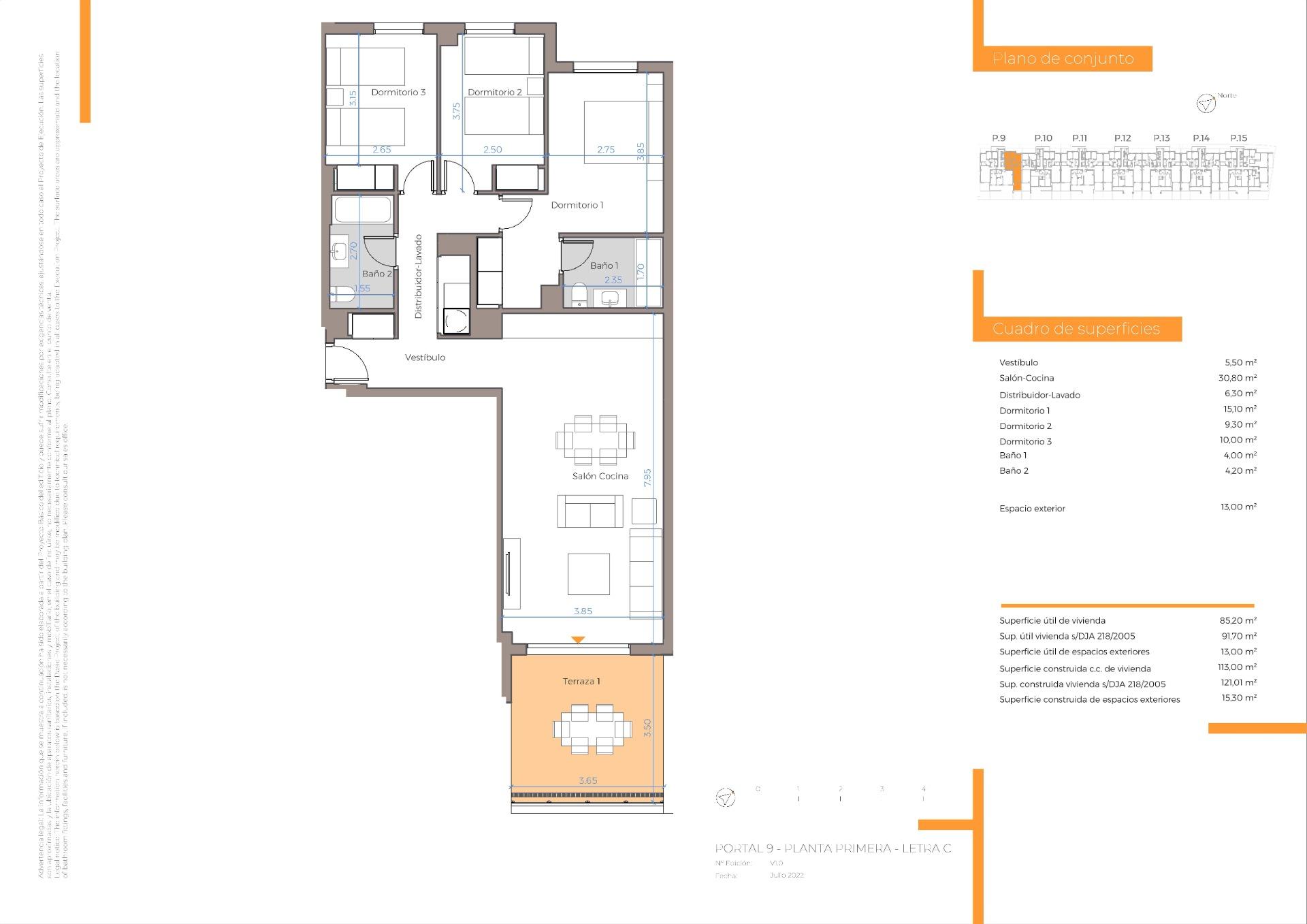 3 Bed, 2 Bath, ApartmentFor Sale, Benalmadena, Malaga