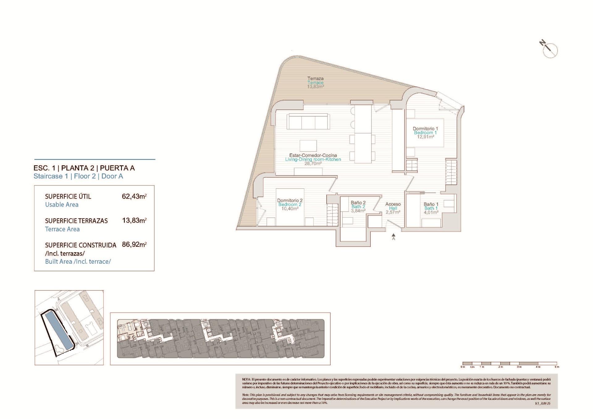 2 Bed, 2 Bath, ApartmentFor Sale, Villajoyosa, Alicante
