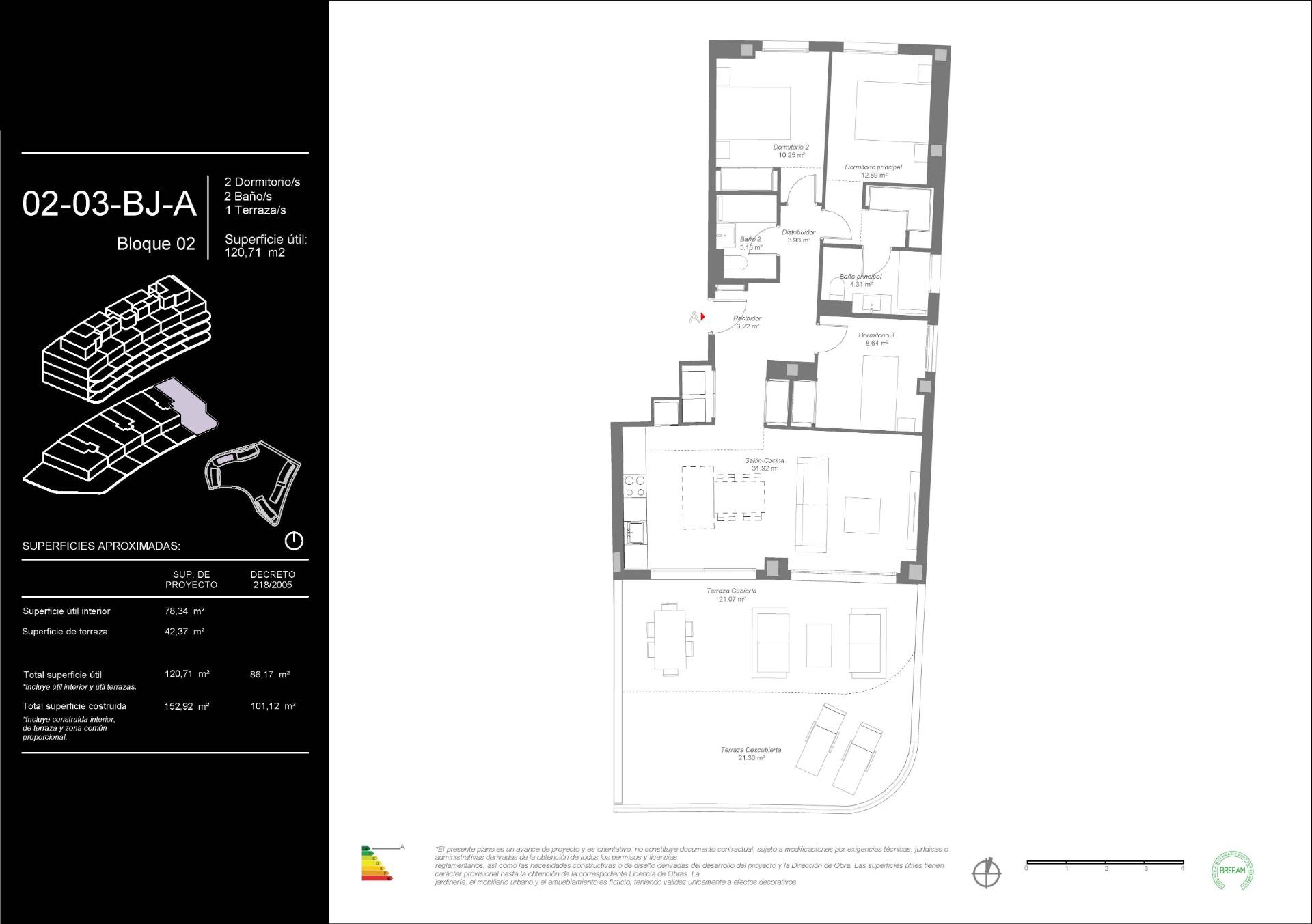 3 Bed, 2 Bath, ApartmentFor Sale, Mijas, Malaga