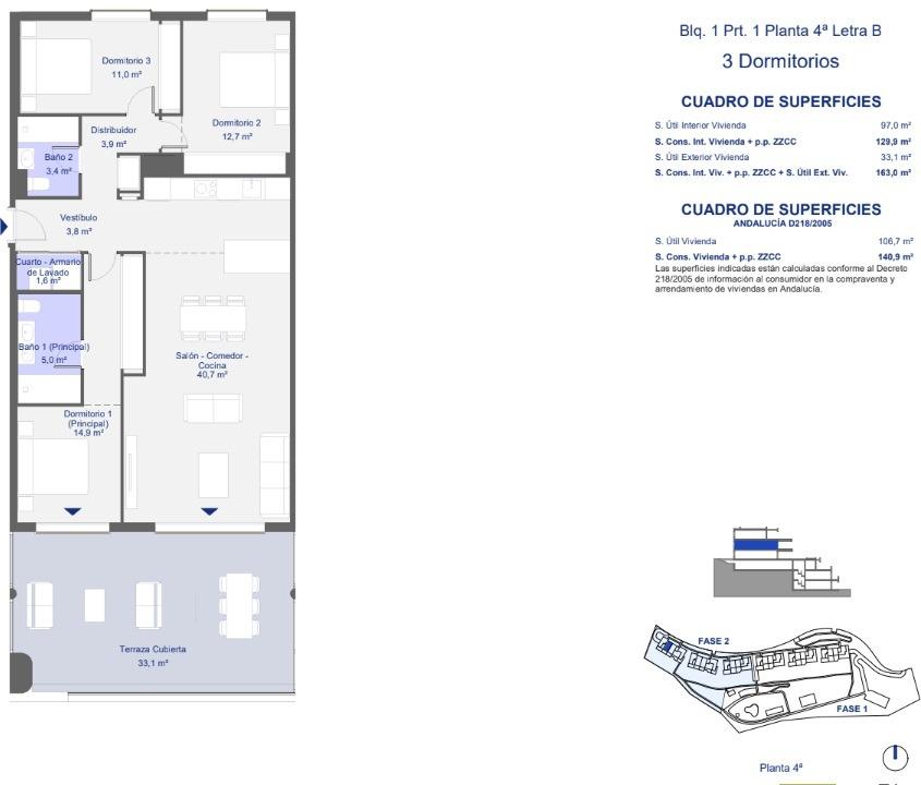 3 Bed, 2 Bath, ApartmentFor Sale, San Roque, Cadiz