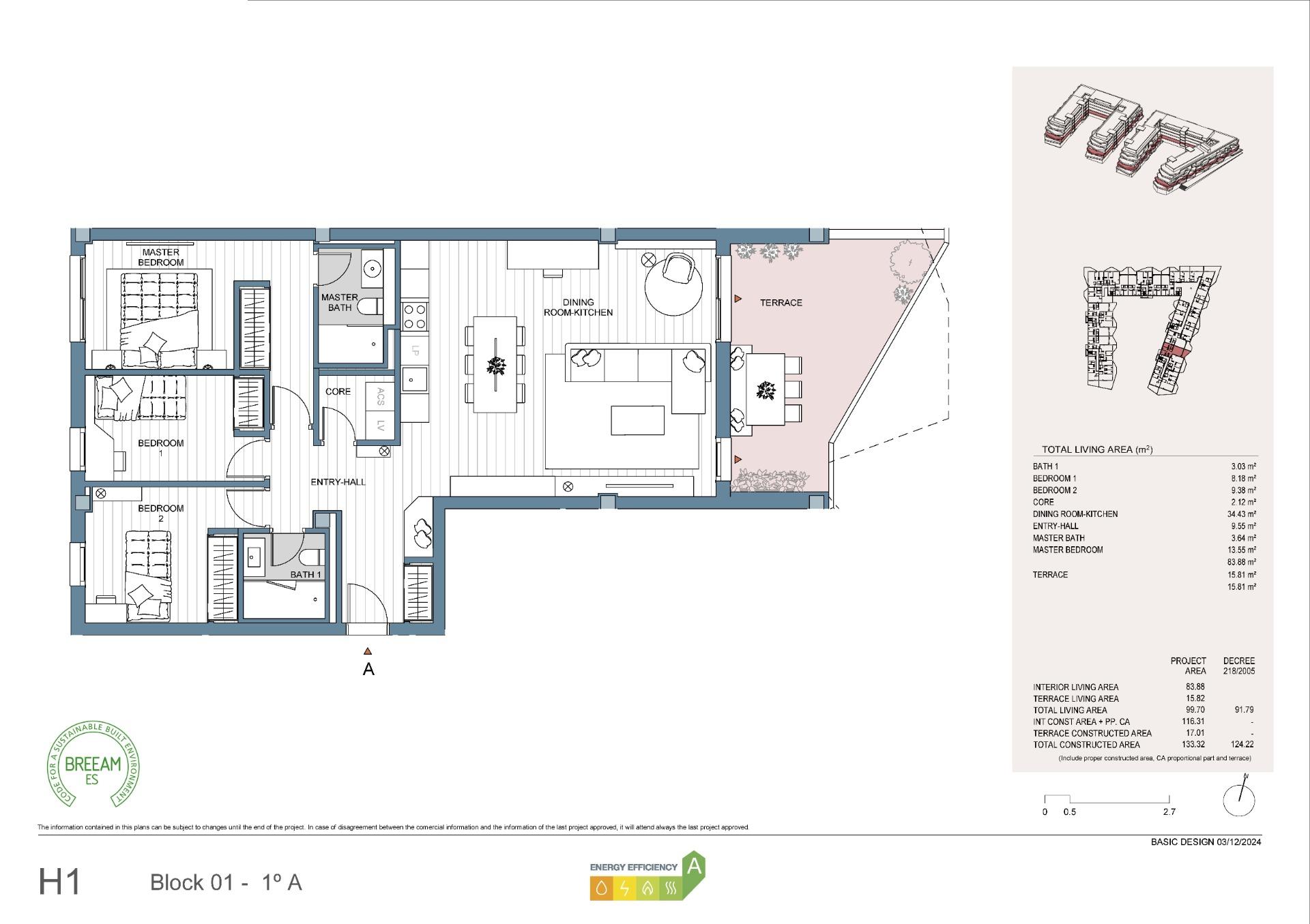 3 Bed, 2 Bath, ApartmentFor Sale, Mijas, Malaga