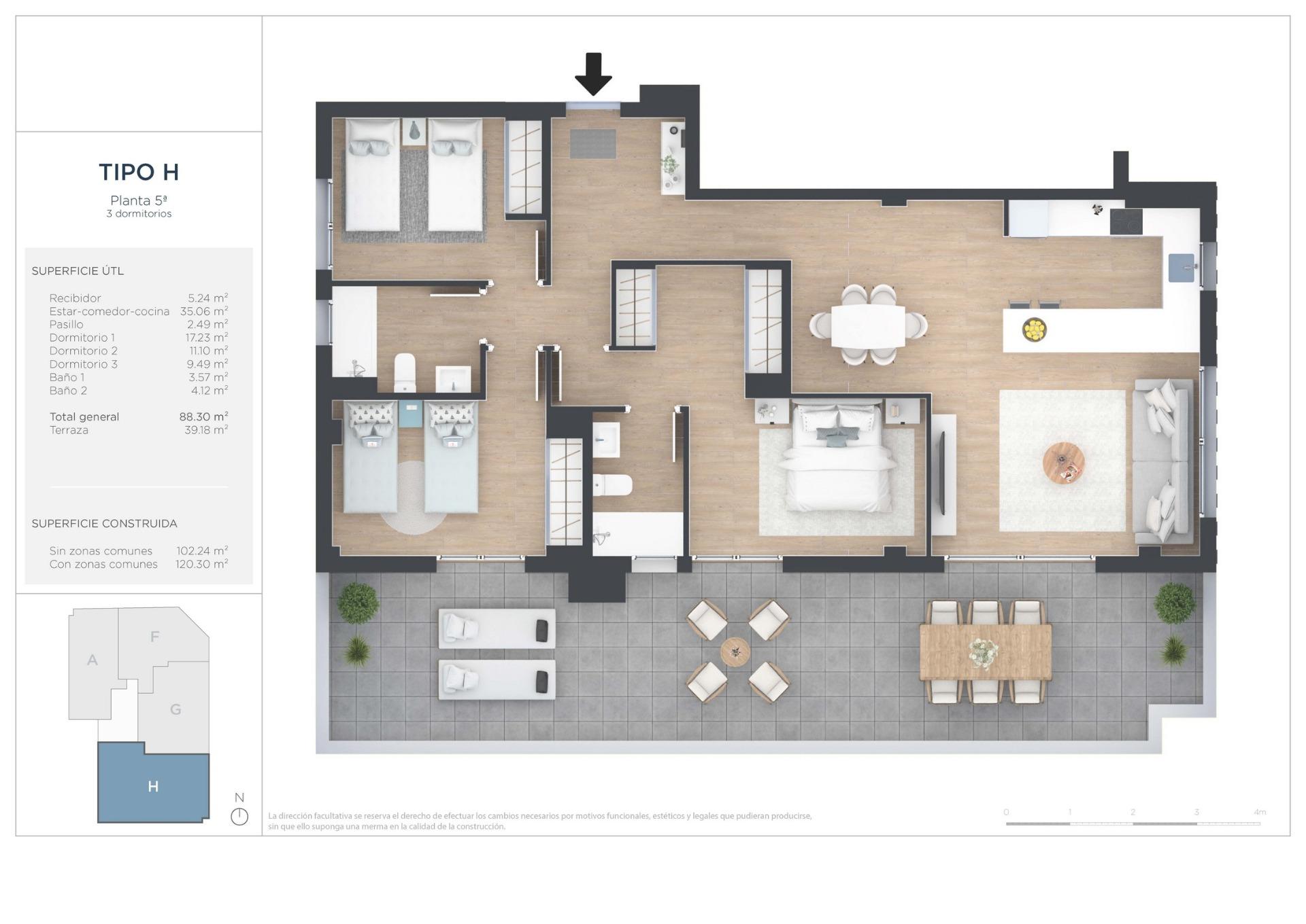 3 Bed, 2 Bath, ApartmentFor Sale, Alicante, Alicante