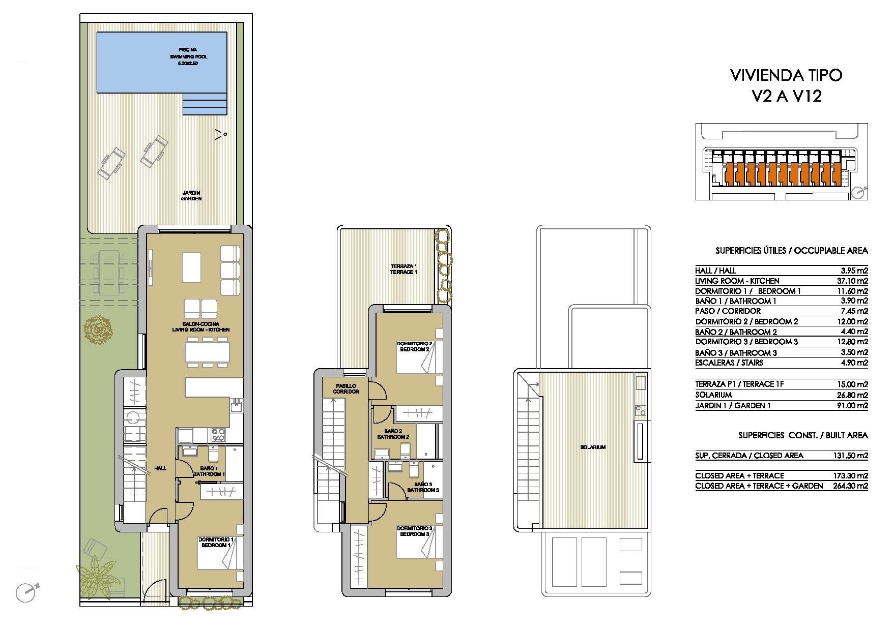 3 Bed, 3 Bath, HouseFor Sale, Pilar De La Horadada, Alicante