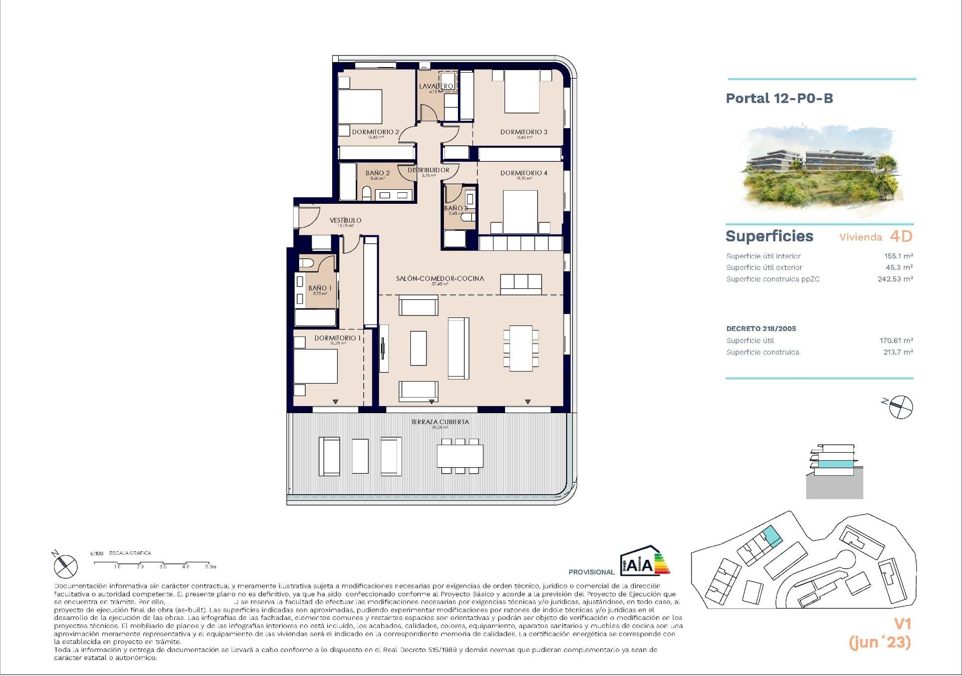 4 Bed, 3 Bath, ApartmentFor Sale, Estepona, Malaga