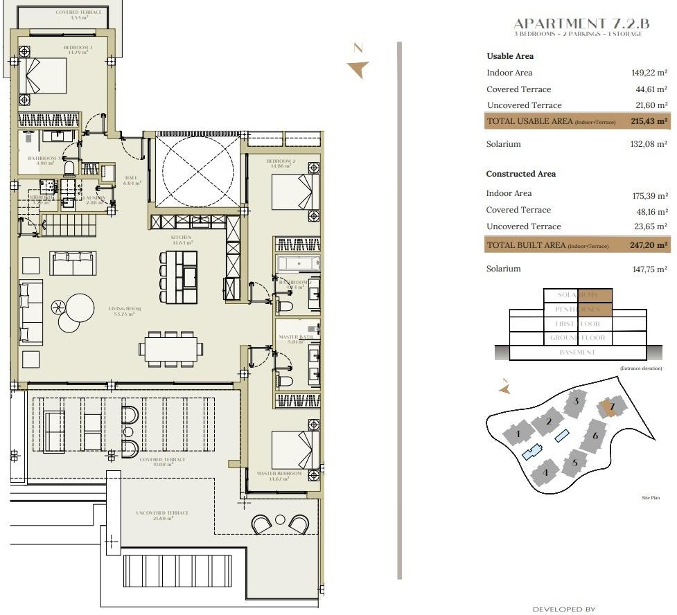 3 Bed, 2 Bath, ApartmentFor Sale, Estepona, Malaga