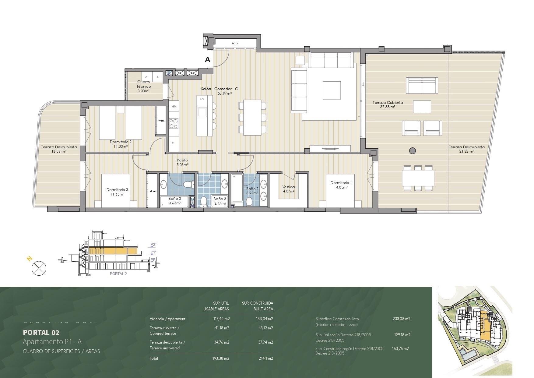 3 Bed, 3 Bath, ApartmentFor Sale, Marbella, Malaga