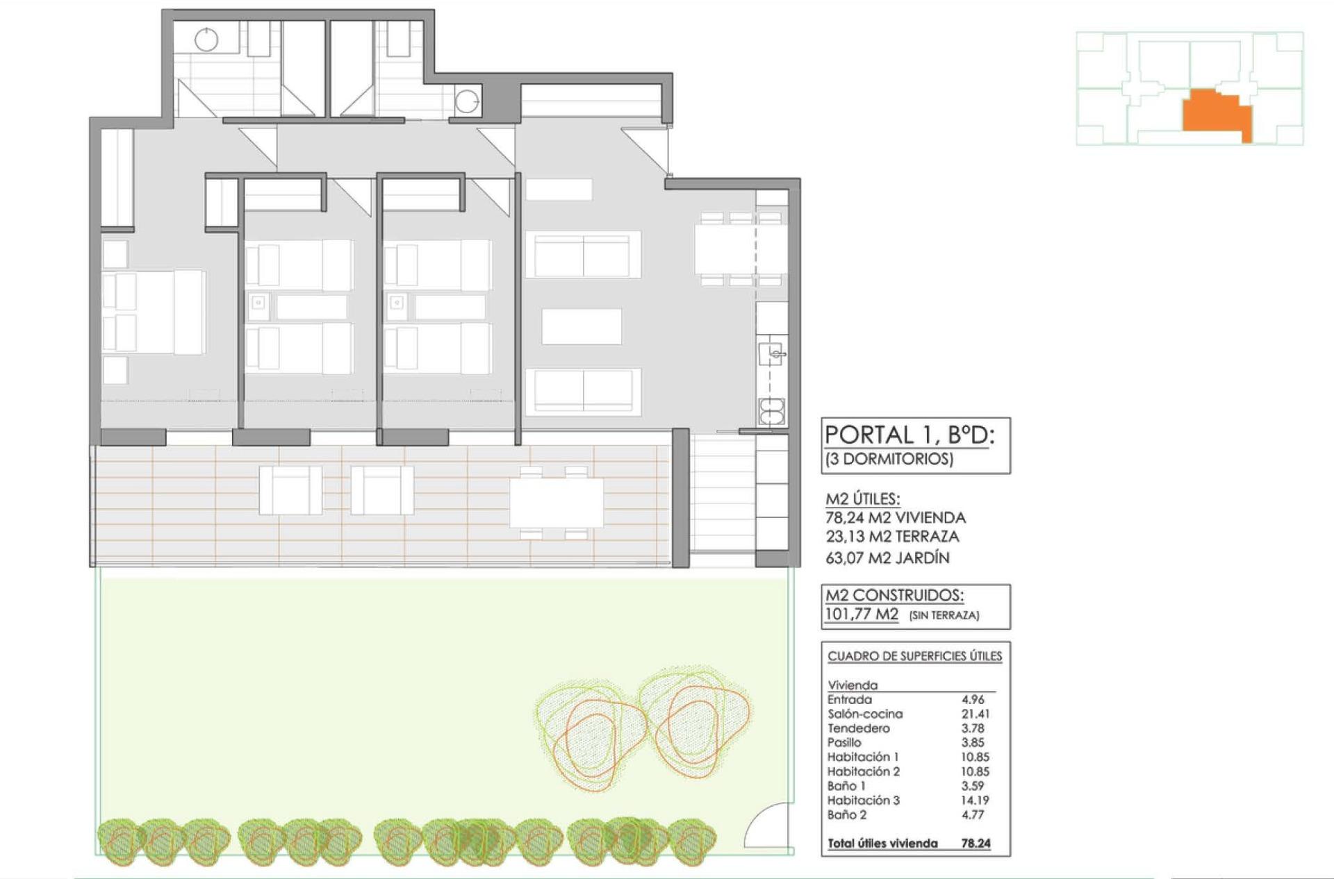 3 Bed, 2 Bath, ApartmentFor Sale, Javea Xabia, Alicante