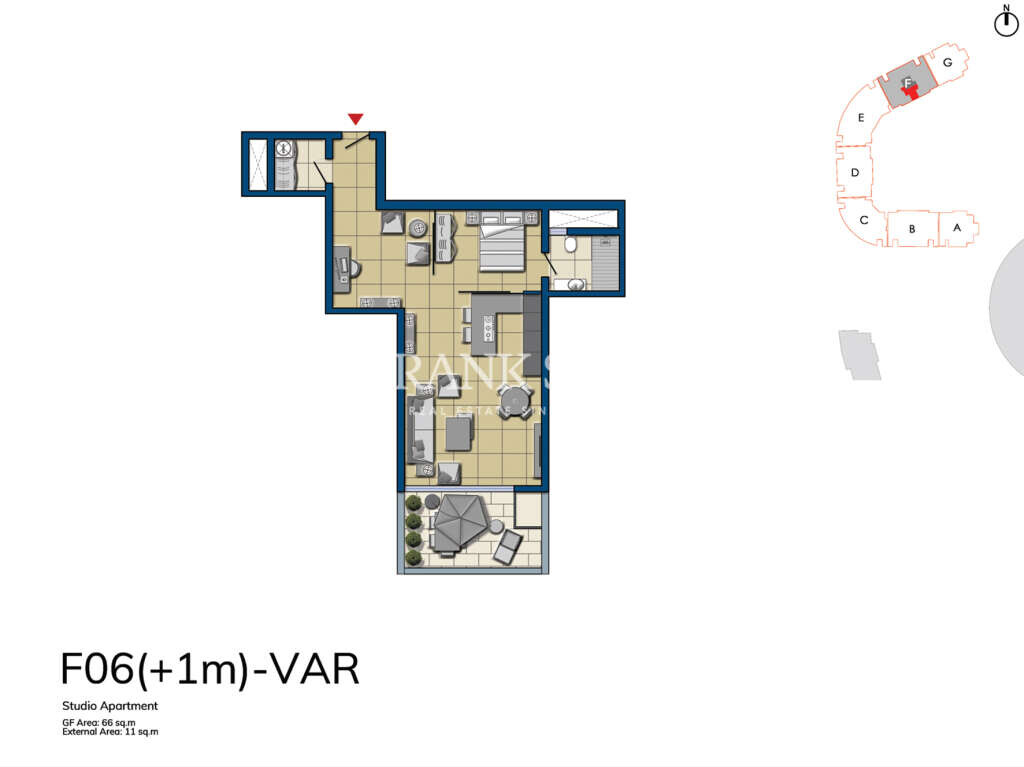 The Shoreline at Smart City, 2 Bedrooms Bedrooms, ,1 BathroomBathrooms,For Sale,FRSA-037059