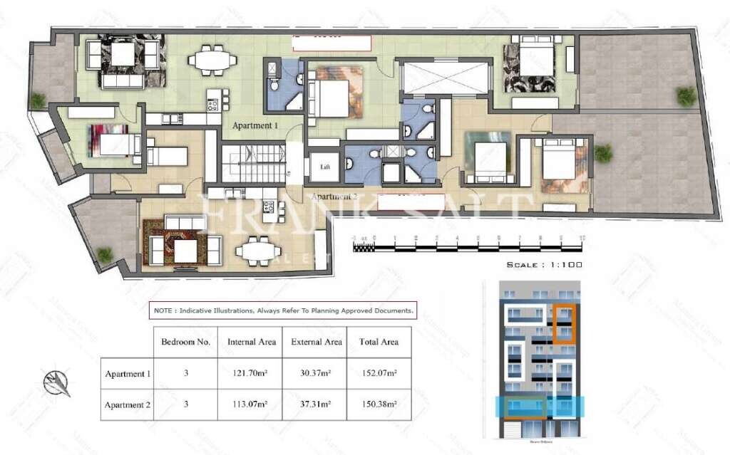 Qawra, 3 Bedrooms Bedrooms, ,1 BathroomBathrooms,For Sale,FRSA-510133