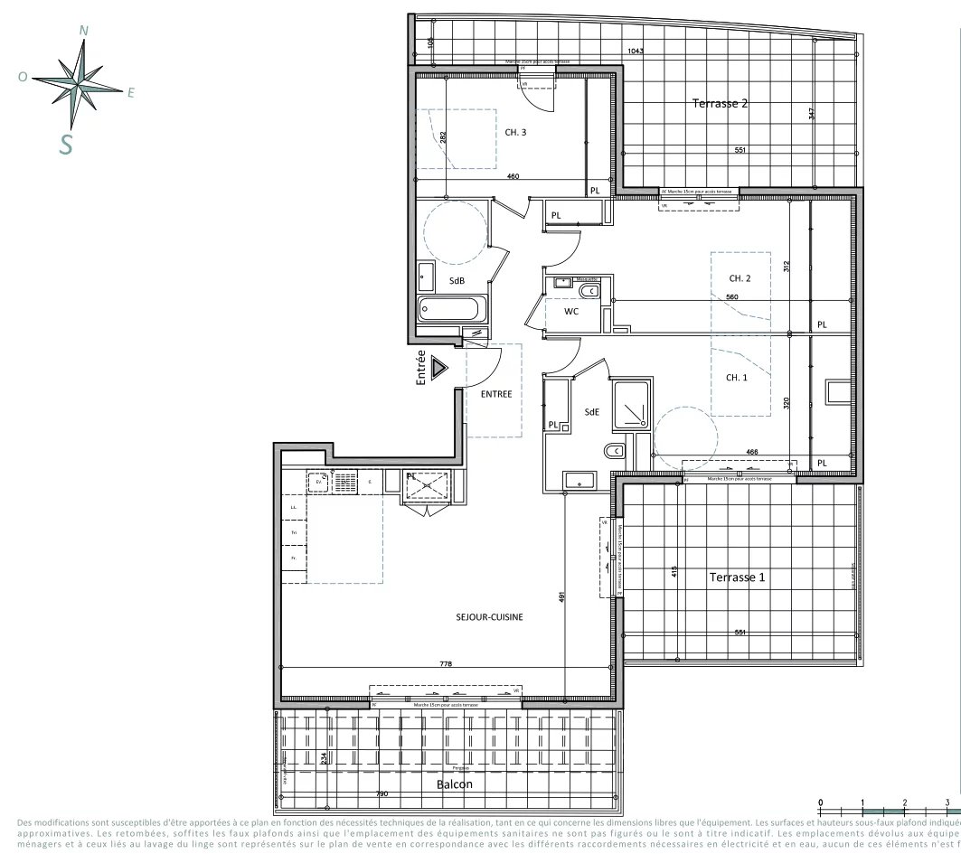 3 Bed, 2 Bath, ApartmentFor Sale, Cap-d'Ail, Alpes-Maritimes