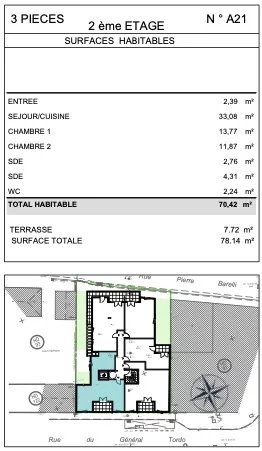 2 Bed, 1 Bath, ApartmentFor Sale, Nice, Alpes-Maritimes