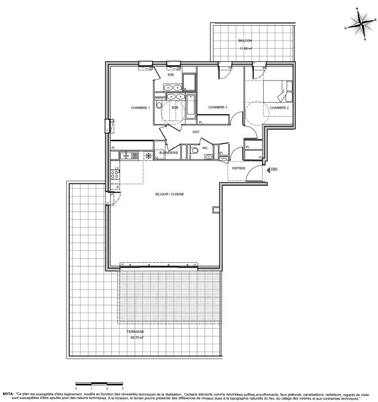 3 Bed, 2 Bath, ApartmentFor Sale, Villeneuve-Loubet, Alpes-Maritimes