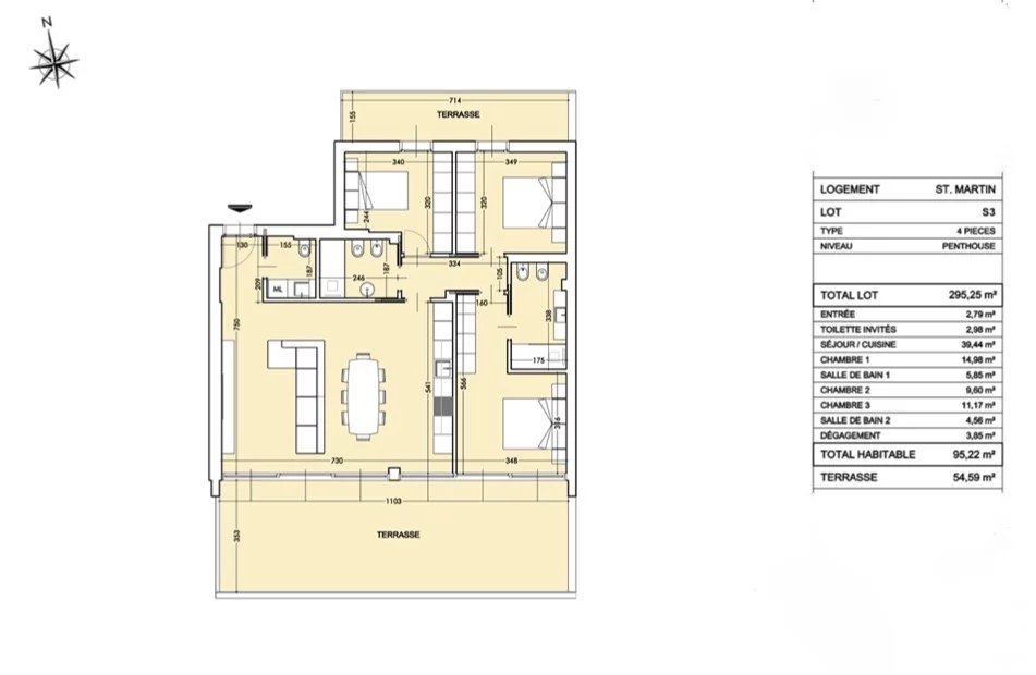 3 Bed, 2 Bath, ApartmentFor Sale, Cap-d'Ail, Alpes-Maritimes