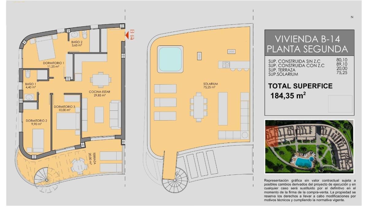 3 Bed, 2 Bath, ApartmentFor Sale, Los Alcazares, Costa Calida