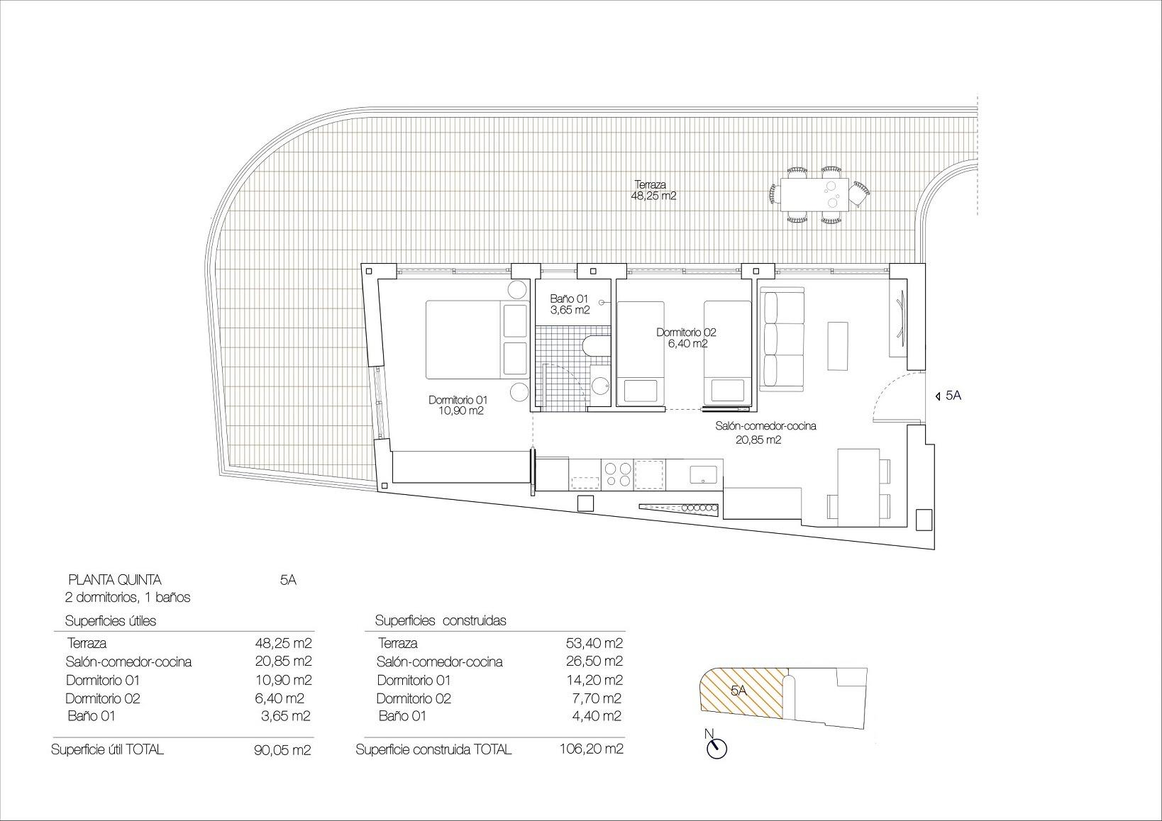 2 Bed, 2 Bath, ApartmentFor Sale, Torrevieja, Costa Blanca