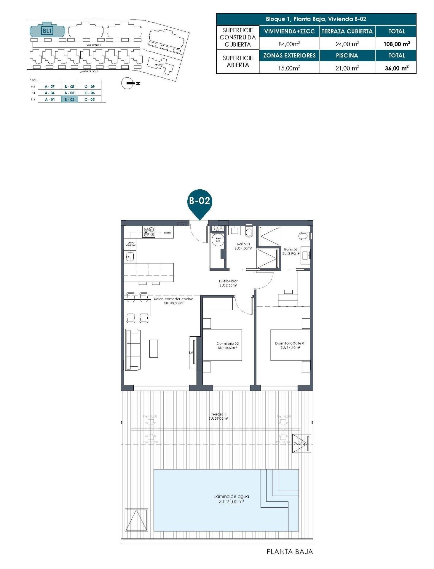 2 Bed, 2 Bath, ApartmentFor Sale, Los Alcazares, Murcia