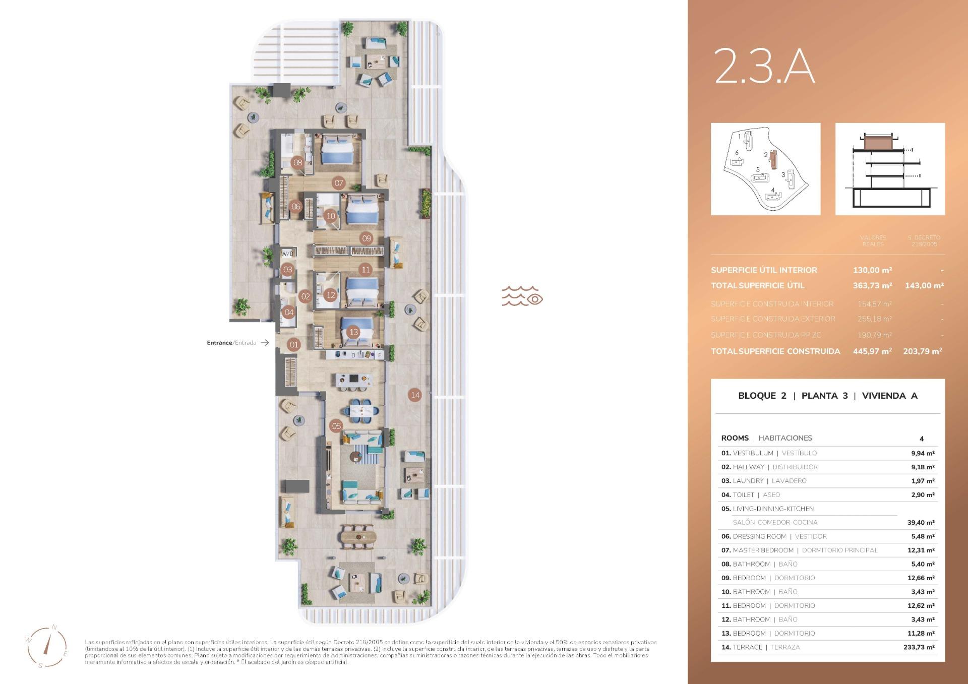4 Bed, 4 Bath, ApartmentFor Sale, Mijas, Malaga