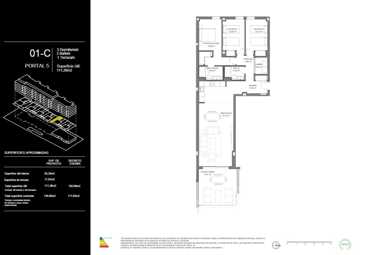 3 Bed, 2 Bath, ApartmentFor Sale, Torremolinos, Malaga