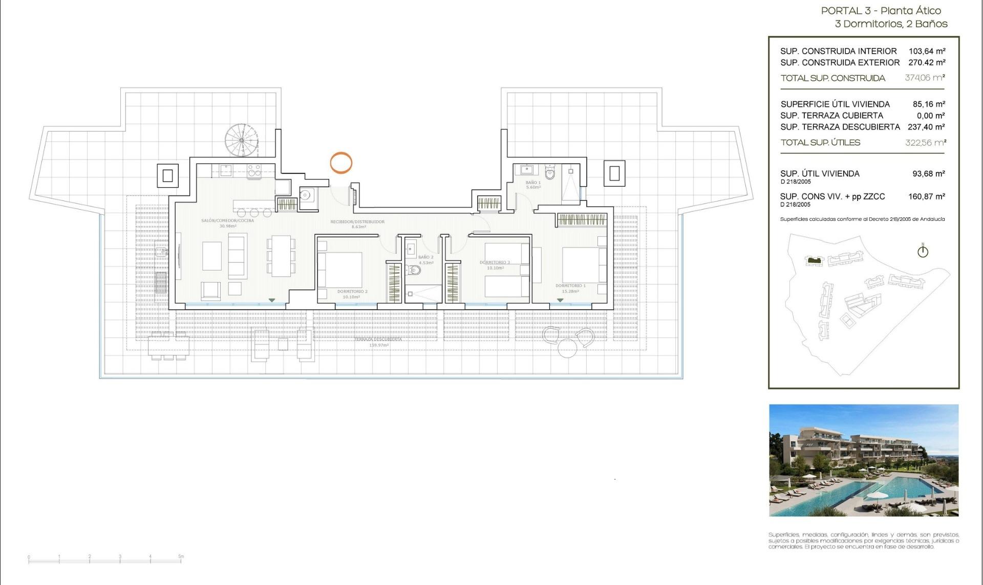 3 Bed, 2 Bath, ApartmentFor Sale, Mijas, Malaga