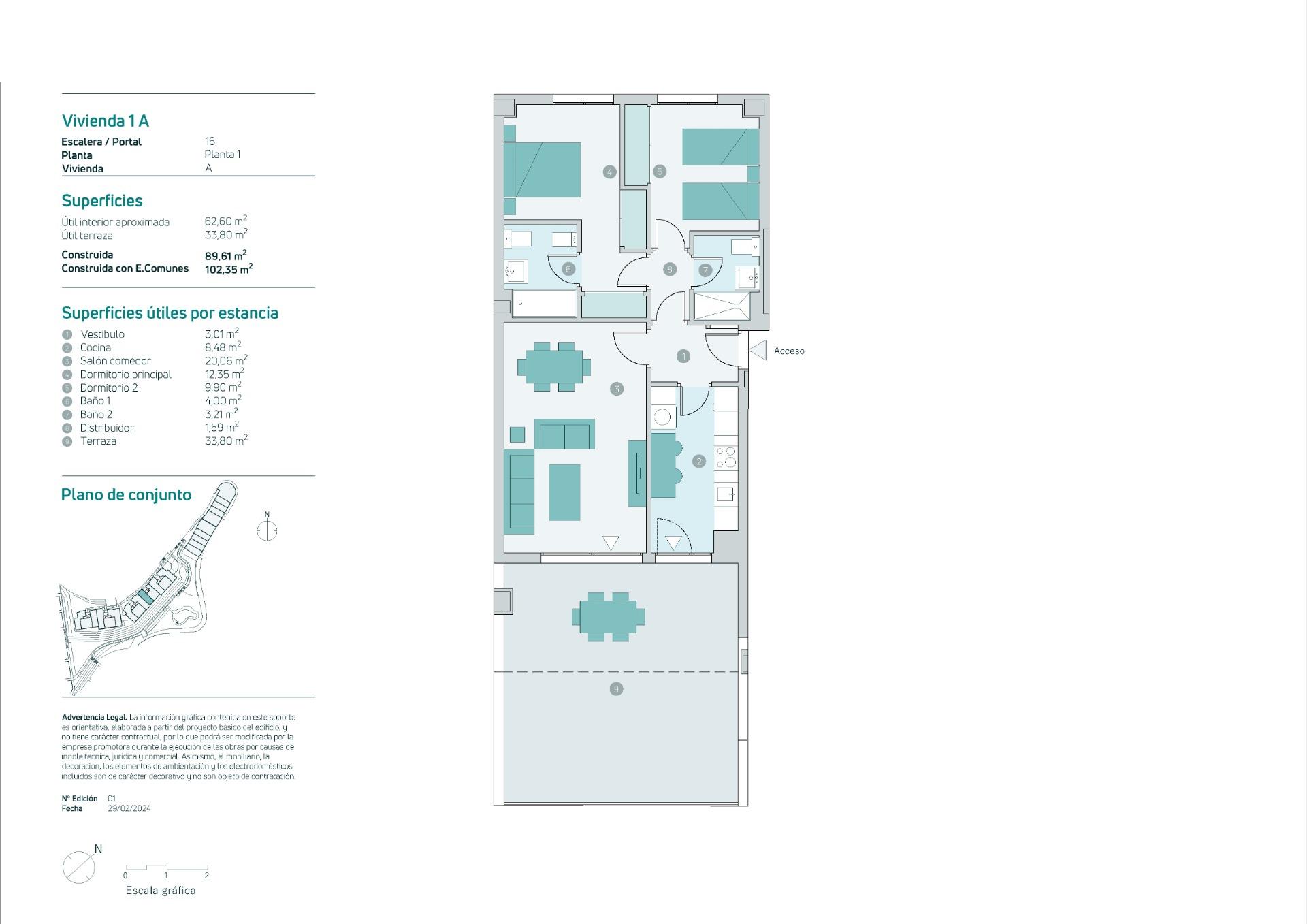2 Bed, 2 Bath, ApartmentFor Sale, Almuñecar, Granada