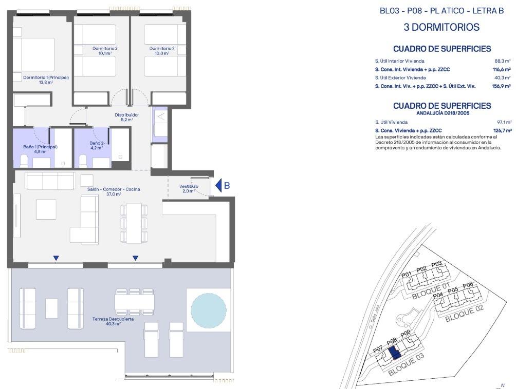 3 Bed, 2 Bath, ApartmentFor Sale, Casares, Malaga