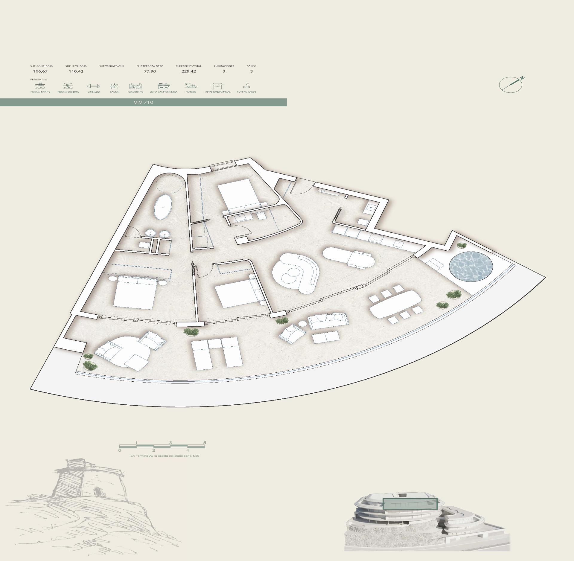 3 Bed, 2 Bath, ApartmentFor Sale, Fuengirola, Malaga