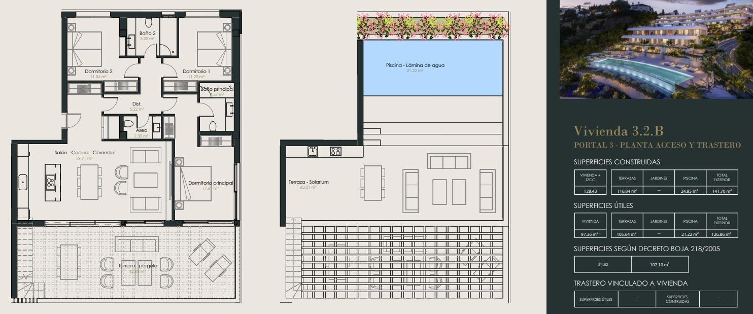 3 Bed, 2 Bath, ApartmentFor Sale, Benahavis, Malaga