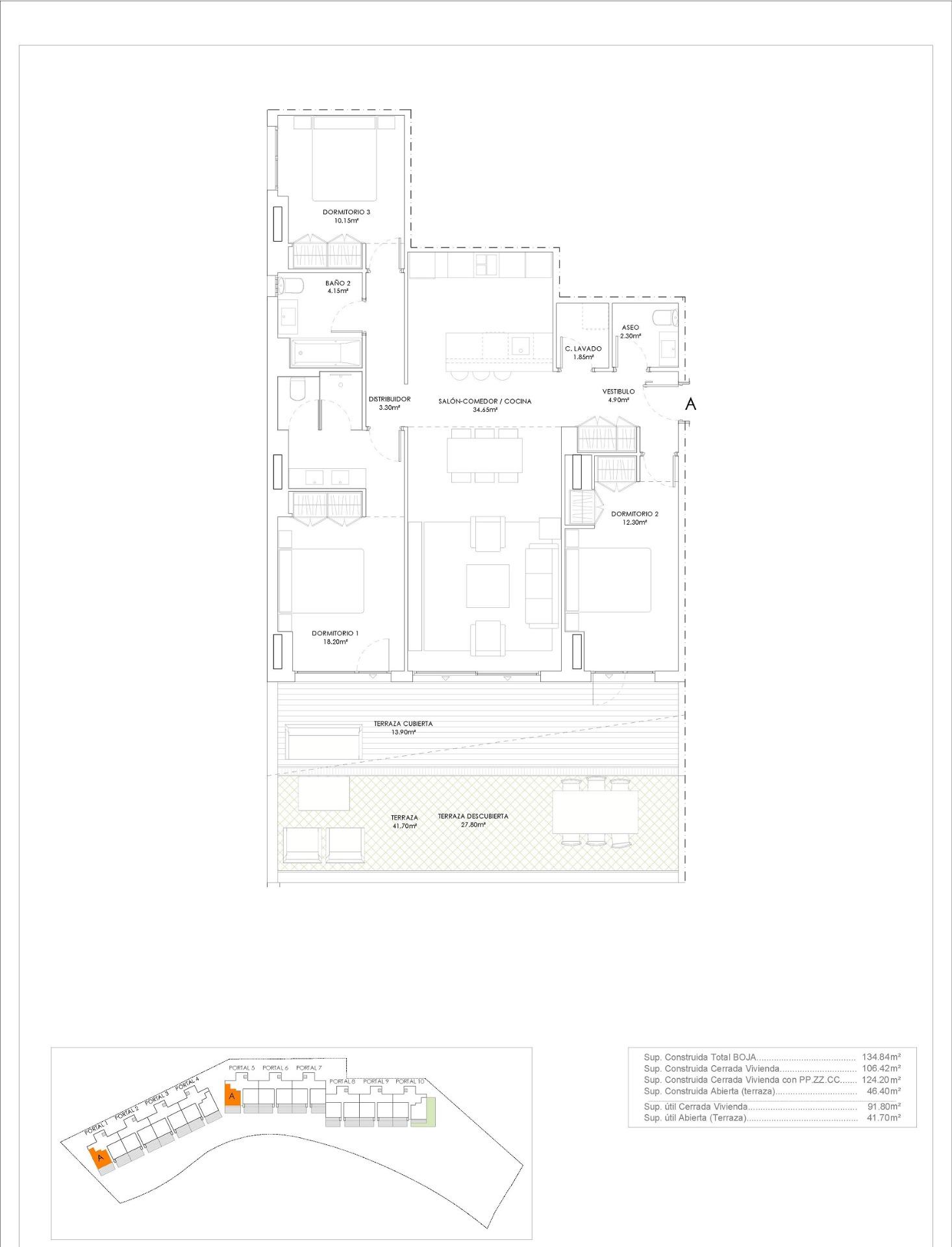 3 Bed, 2 Bath, ApartmentFor Sale, Manilva, Malaga