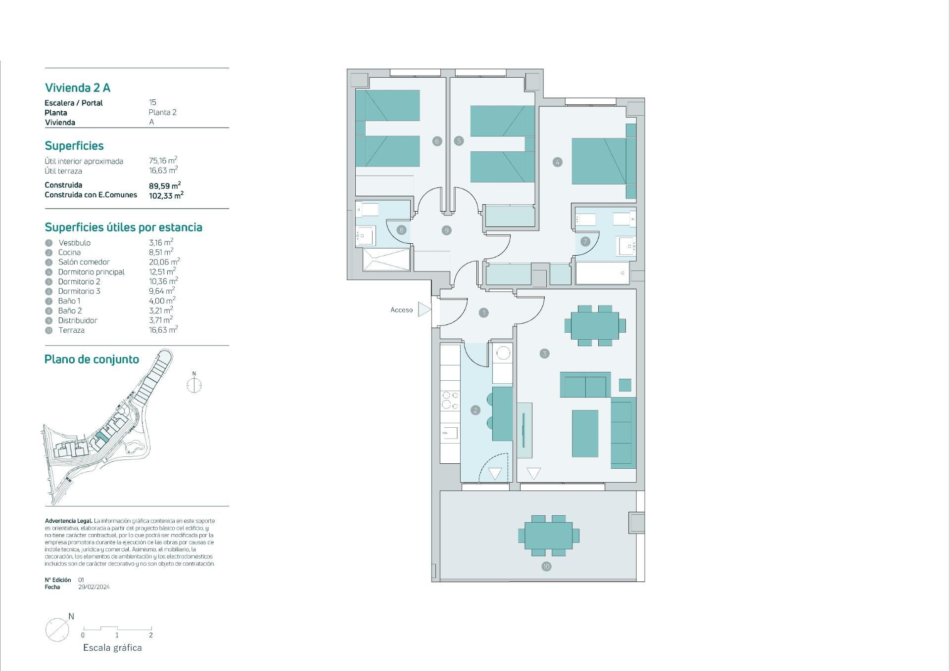 3 Bed, 2 Bath, ApartmentFor Sale, Almuñecar, Granada