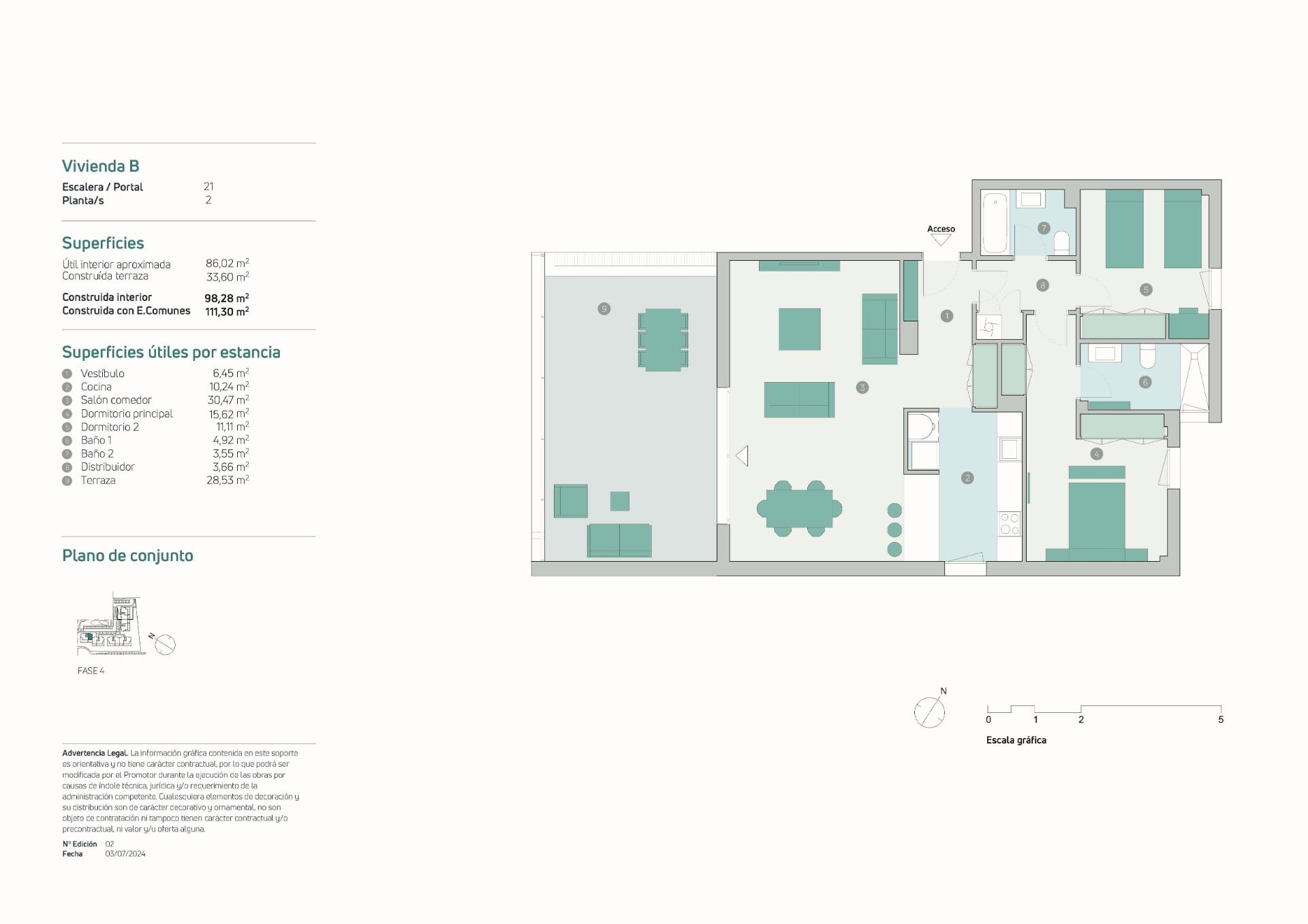2 Bed, 2 Bath, ApartmentFor Sale, Estepona, Malaga