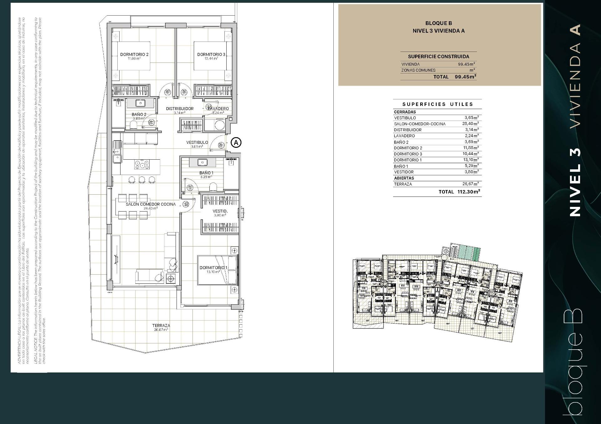 3 Bed, 2 Bath, ApartmentFor Sale, Fuengirola, Malaga