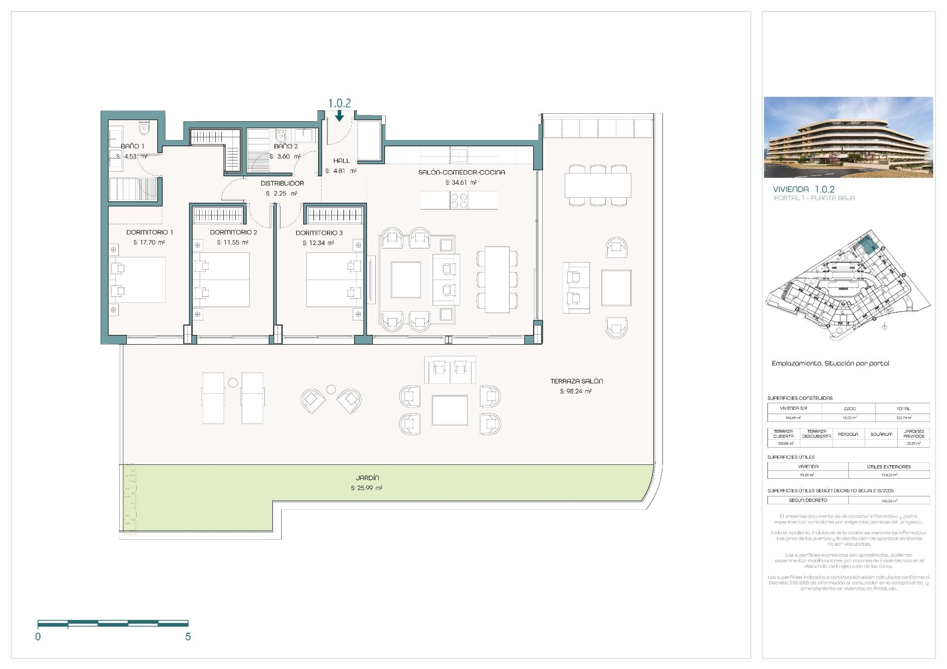 3 Bed, 2 Bath, ApartmentFor Sale, Estepona, Malaga