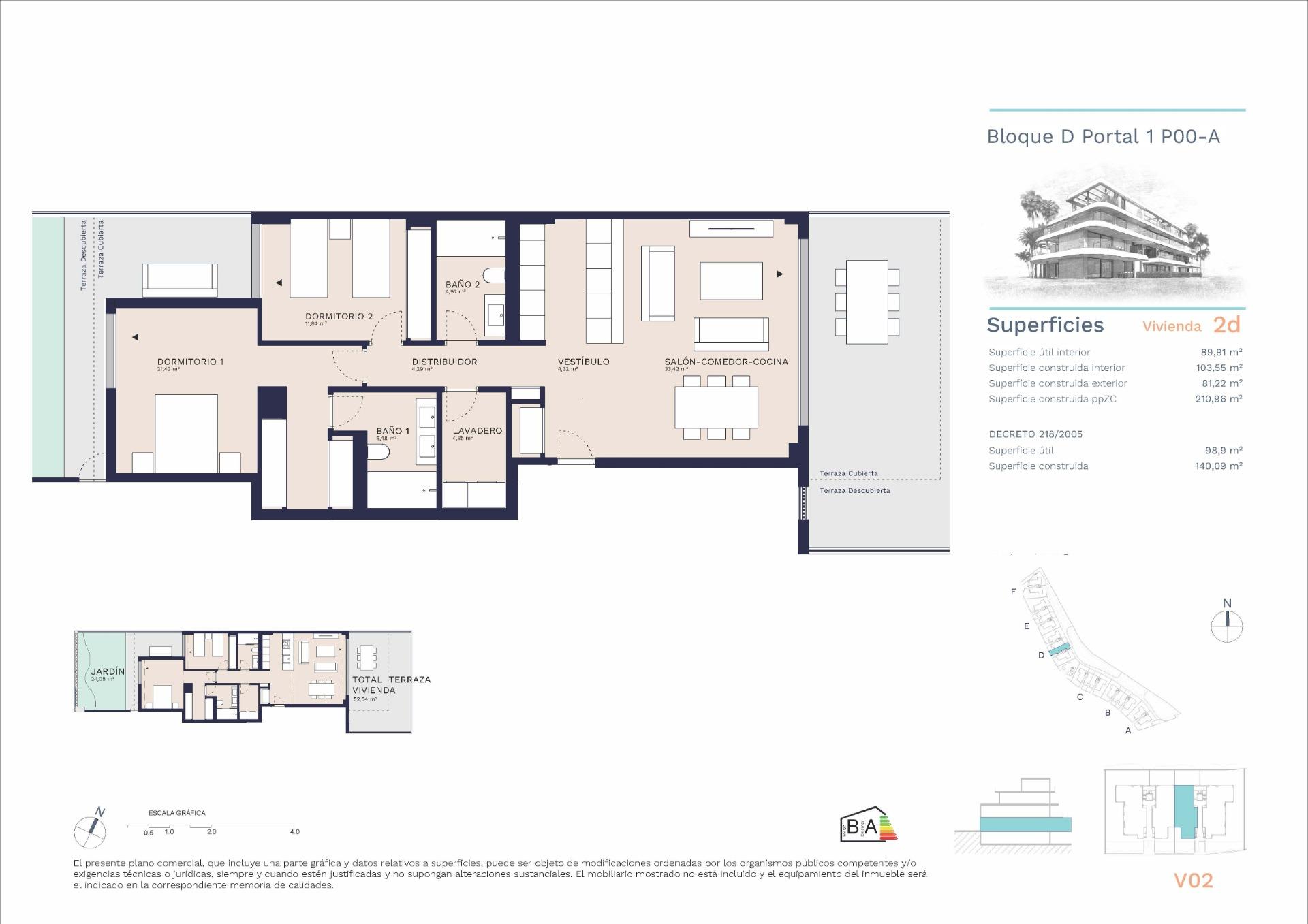2 Bed, 2 Bath, ApartmentFor Sale, Estepona, Malaga