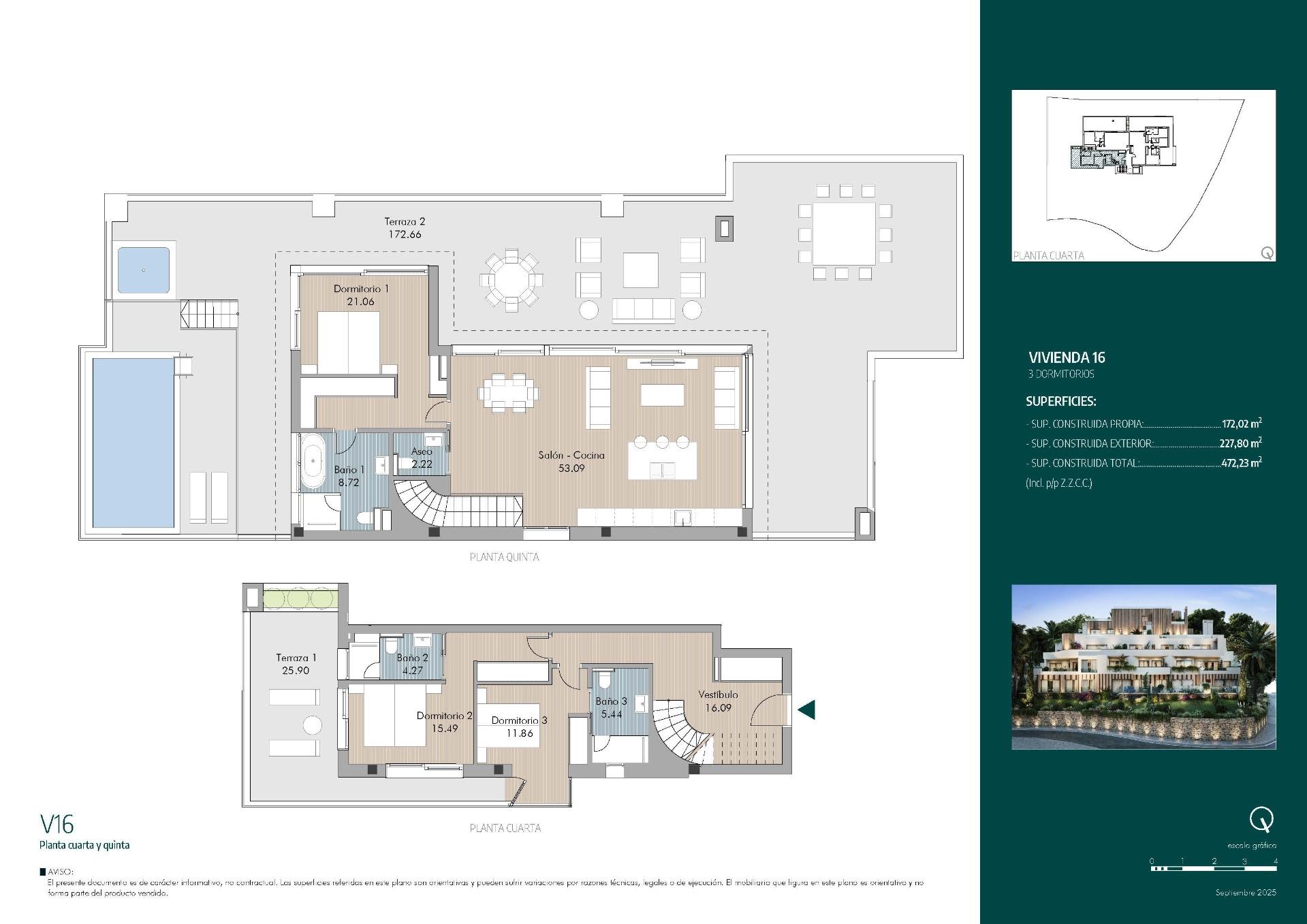 3 Bed, 3 Bath, ApartmentFor Sale, Marbella, Malaga