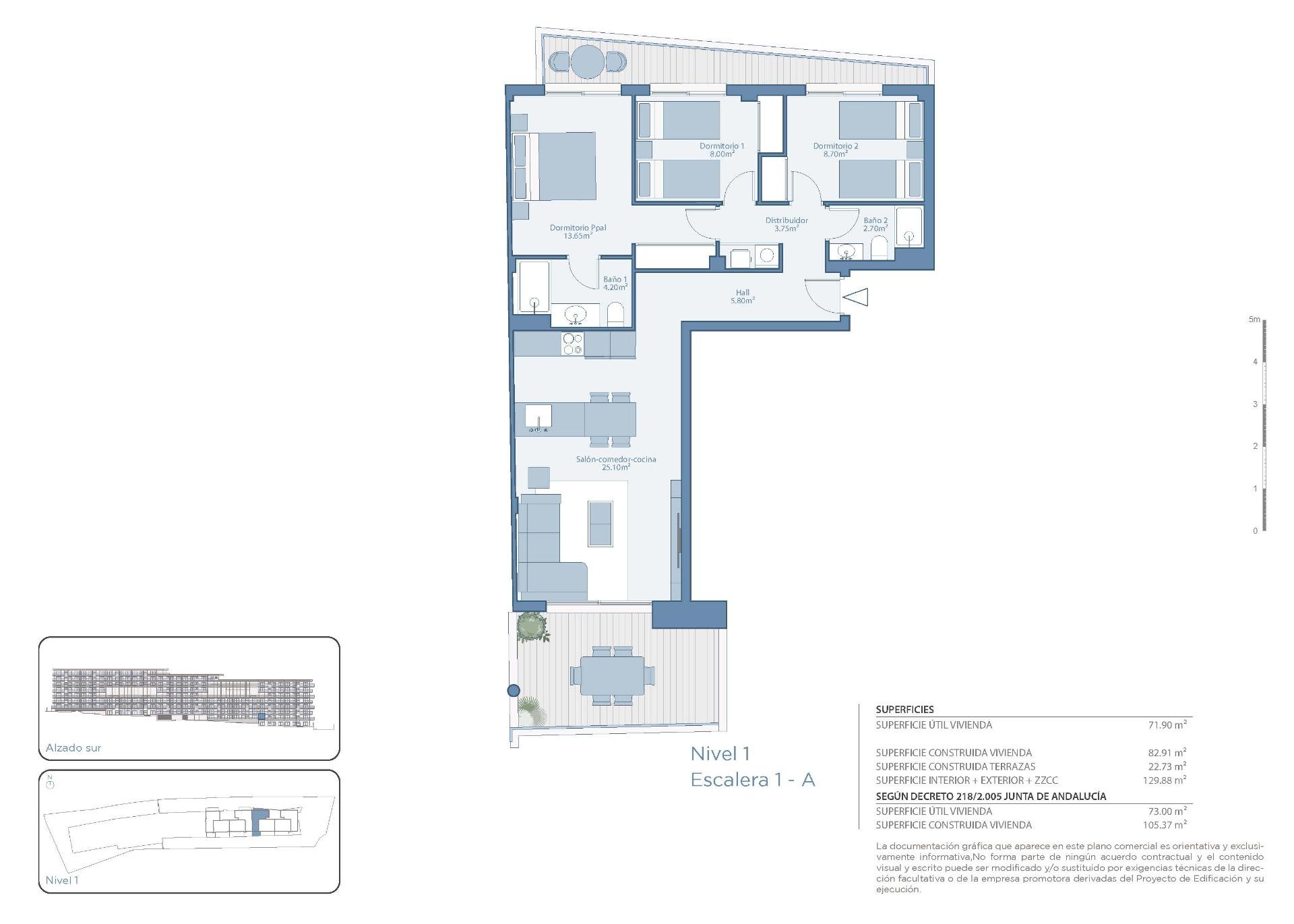 3 Bed, 2 Bath, ApartmentFor Sale, Fuengirola, Malaga