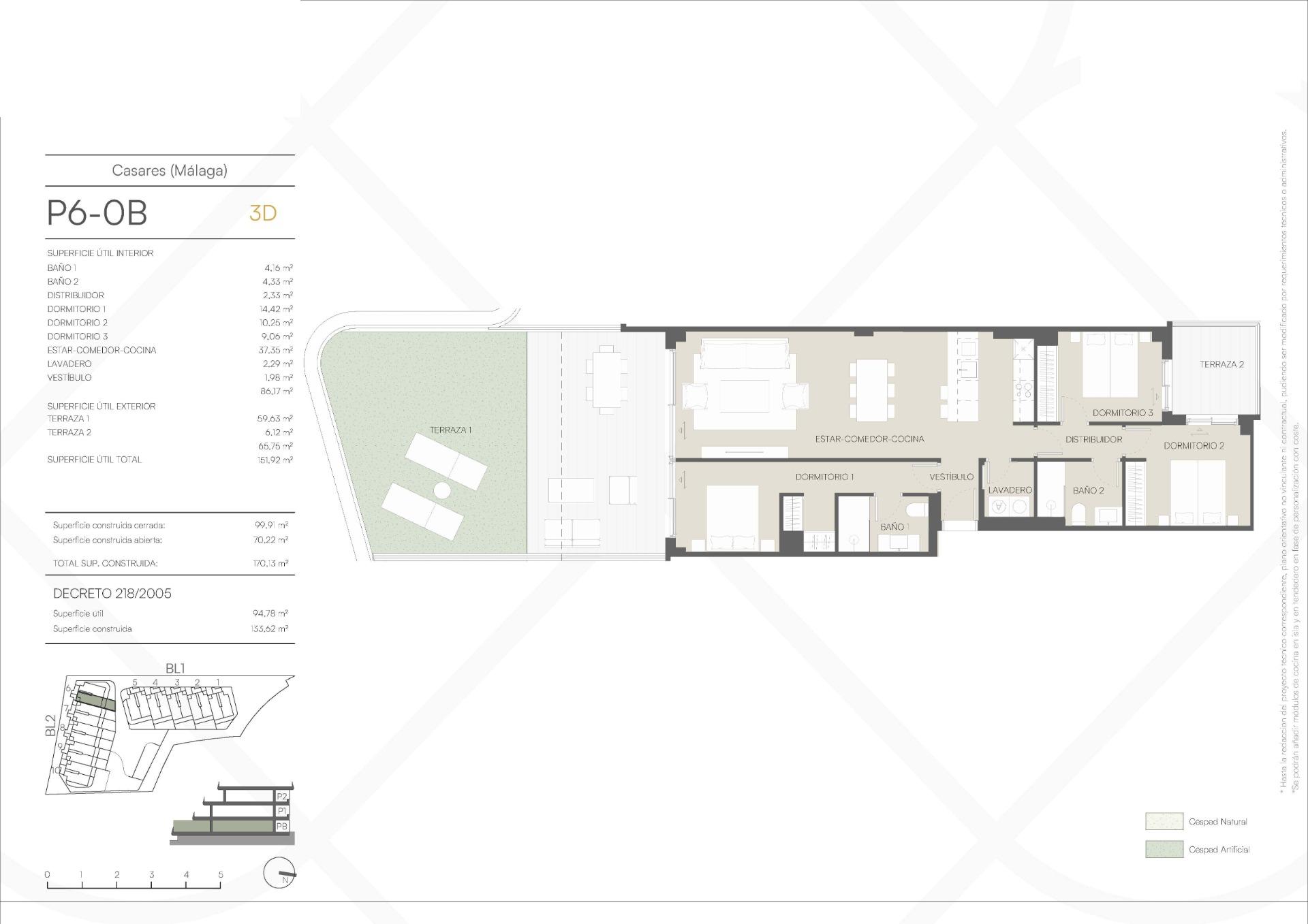 3 Bed, 2 Bath, ApartmentFor Sale, Casares, Malaga