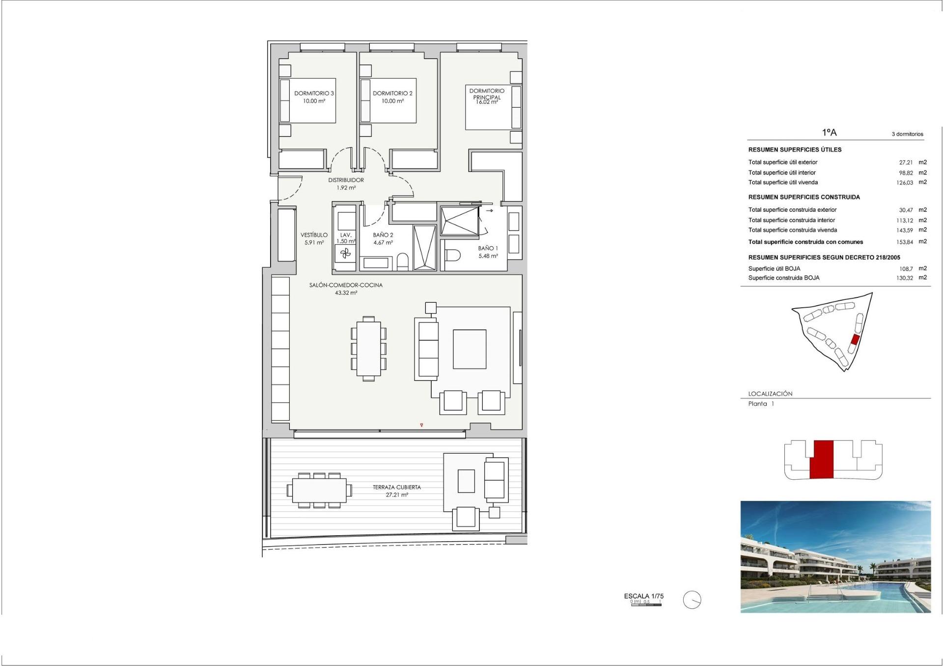 3 Bed, 2 Bath, ApartmentFor Sale, Estepona, Malaga