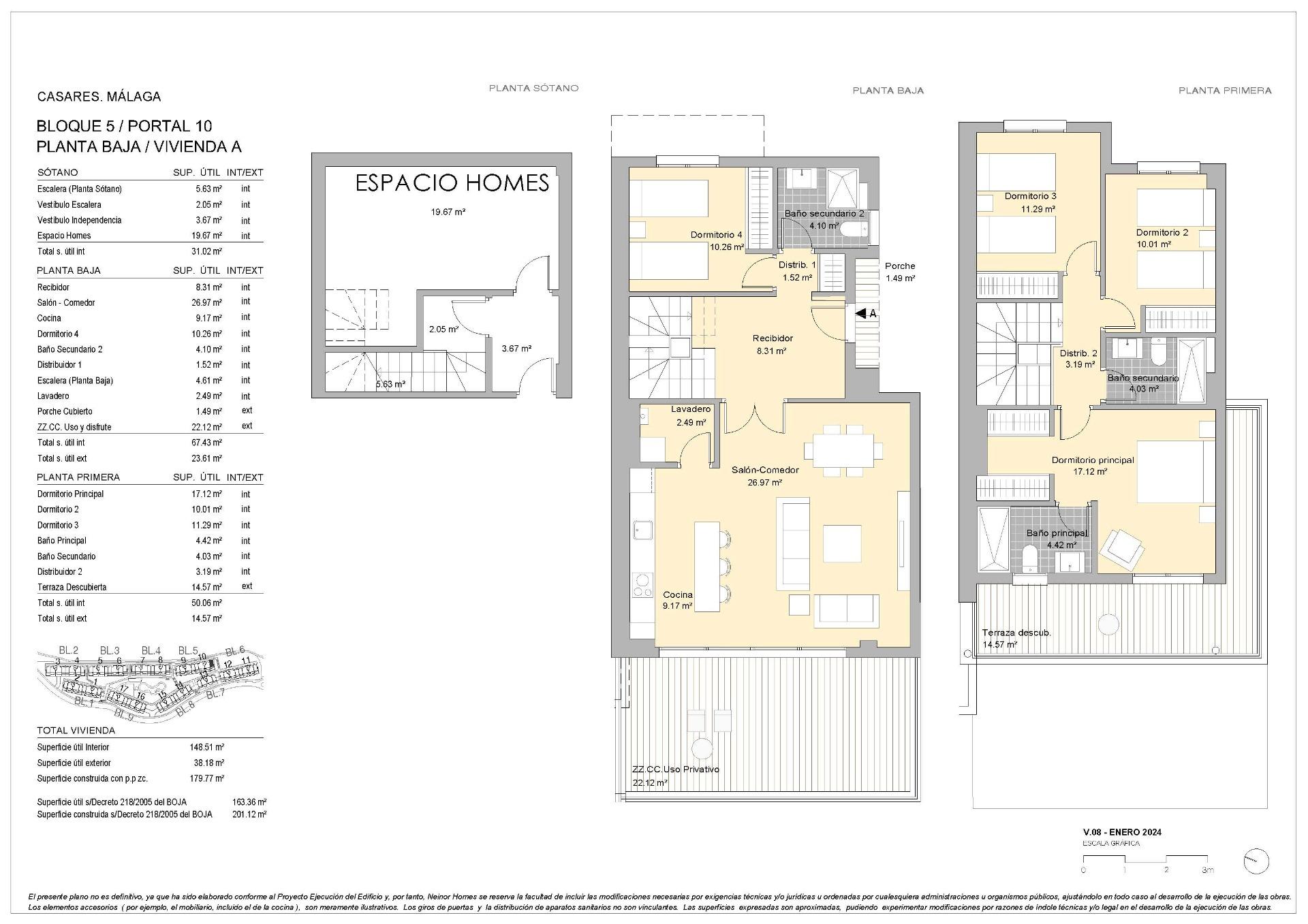 4 Bed, 3 Bath, ApartmentFor Sale, Casares, Malaga