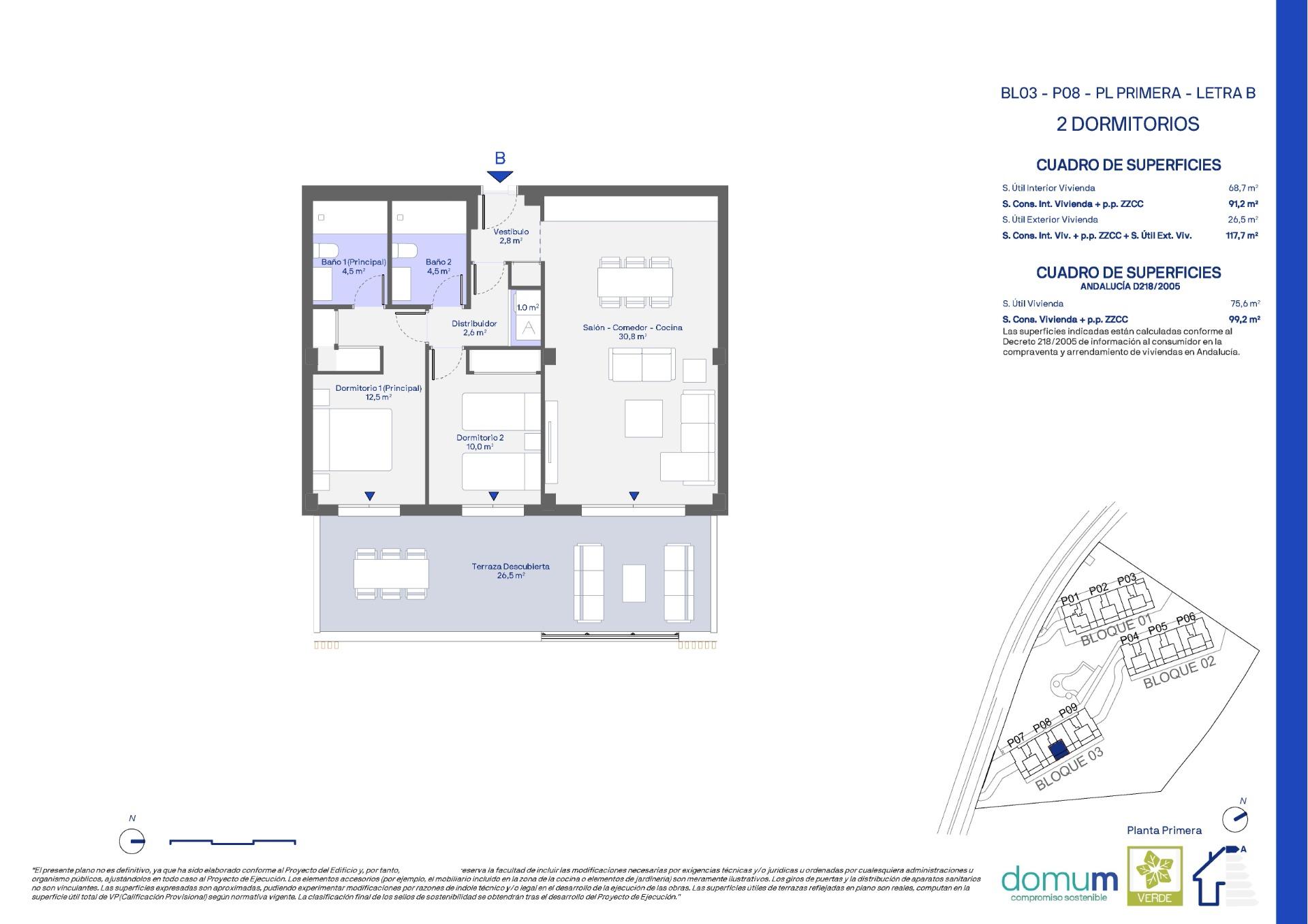 2 Bed, 2 Bath, ApartmentFor Sale, Casares, Malaga