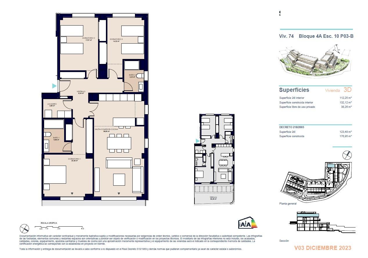 3 Bed, 2 Bath, ApartmentFor Sale, Estepona, Malaga