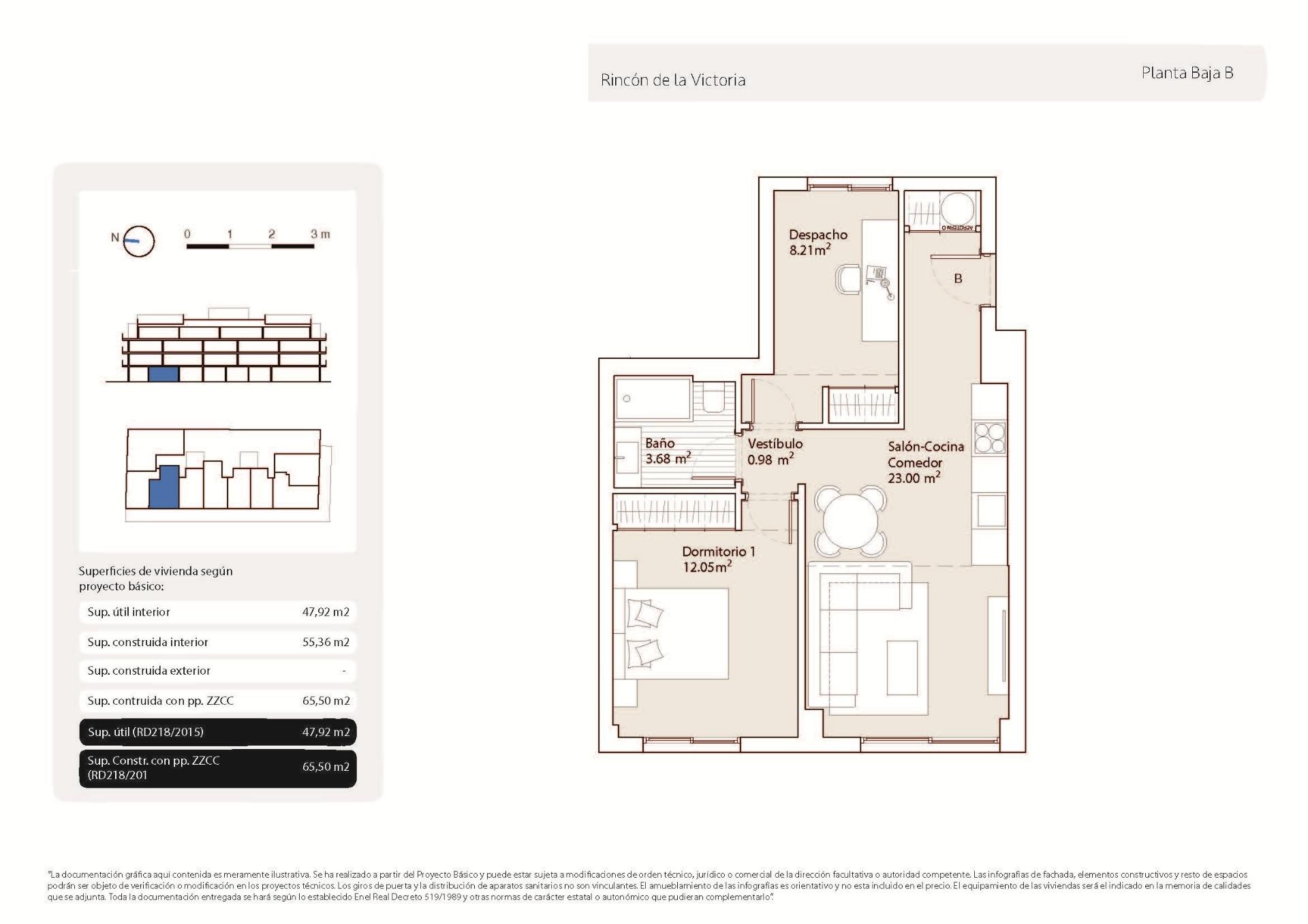 2 Bed, 1 Bath, ApartmentFor Sale, Rincón de la Victoria, Malaga