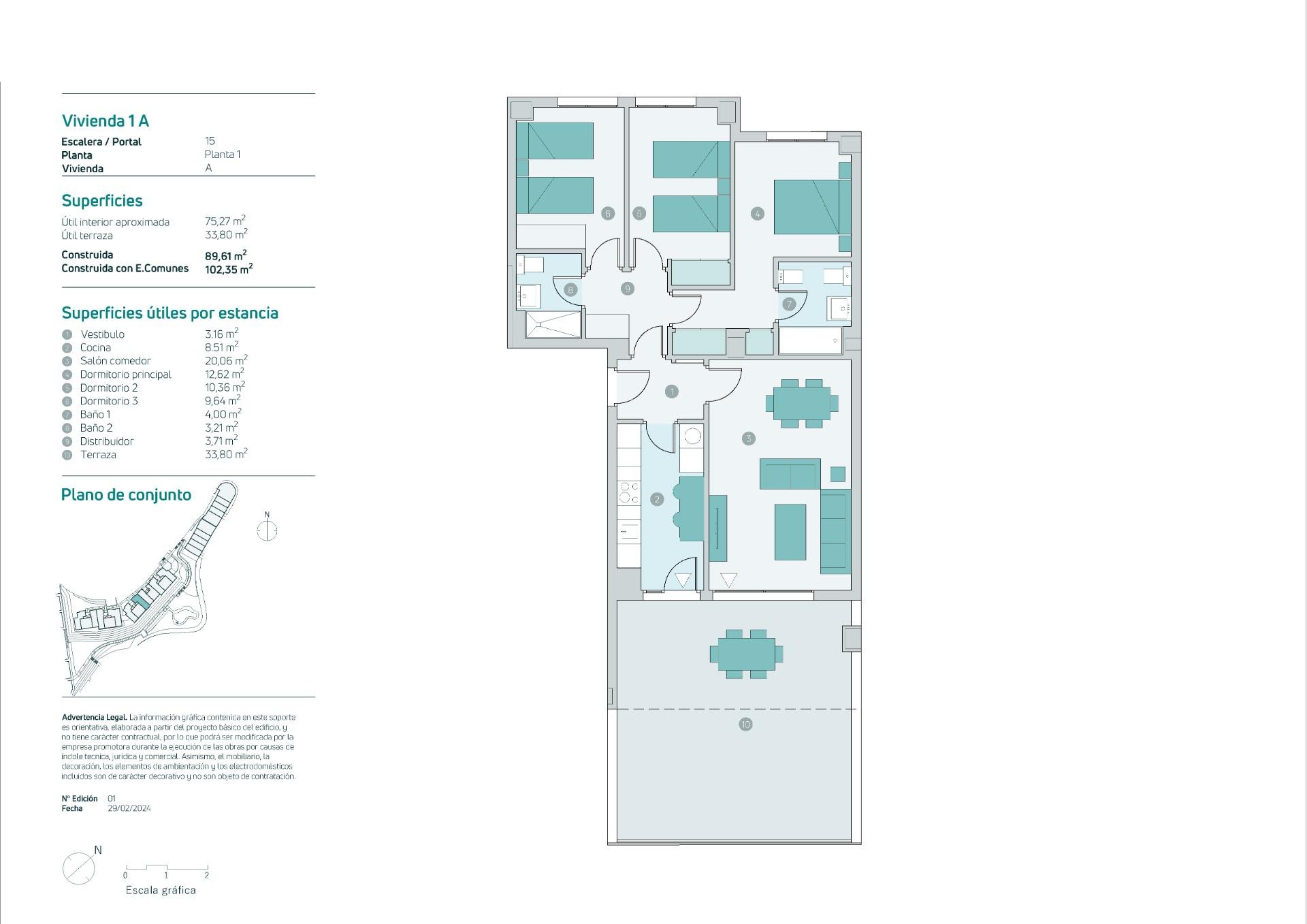 3 Bed, 2 Bath, ApartmentFor Sale, Almuñecar, Granada