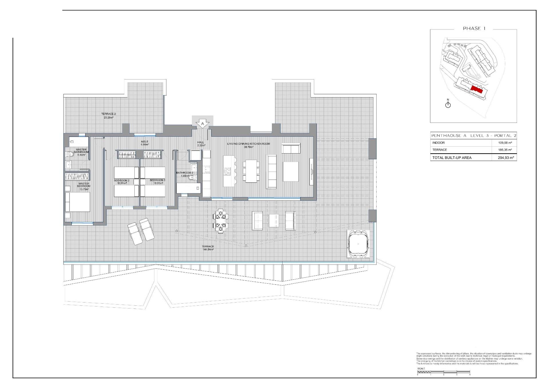 3 Bed, 2 Bath, ApartmentFor Sale, Mijas, Malaga