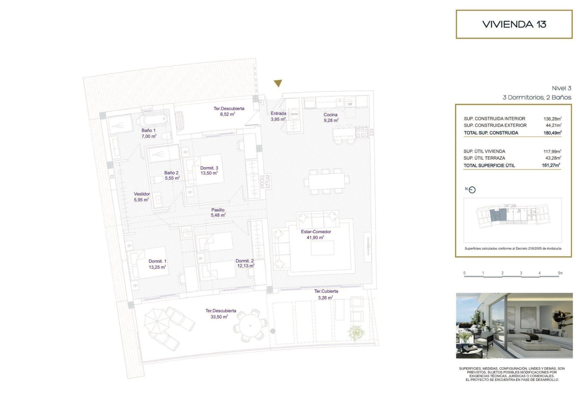3 Bed, 2 Bath, ApartmentFor Sale, Benalmadena, Malaga