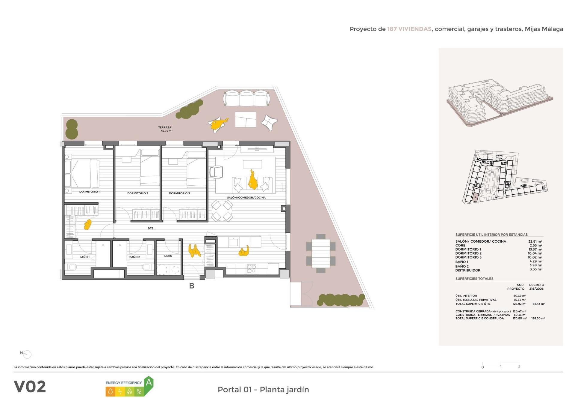 3 Bed, 2 Bath, ApartmentFor Sale, Mijas, Malaga