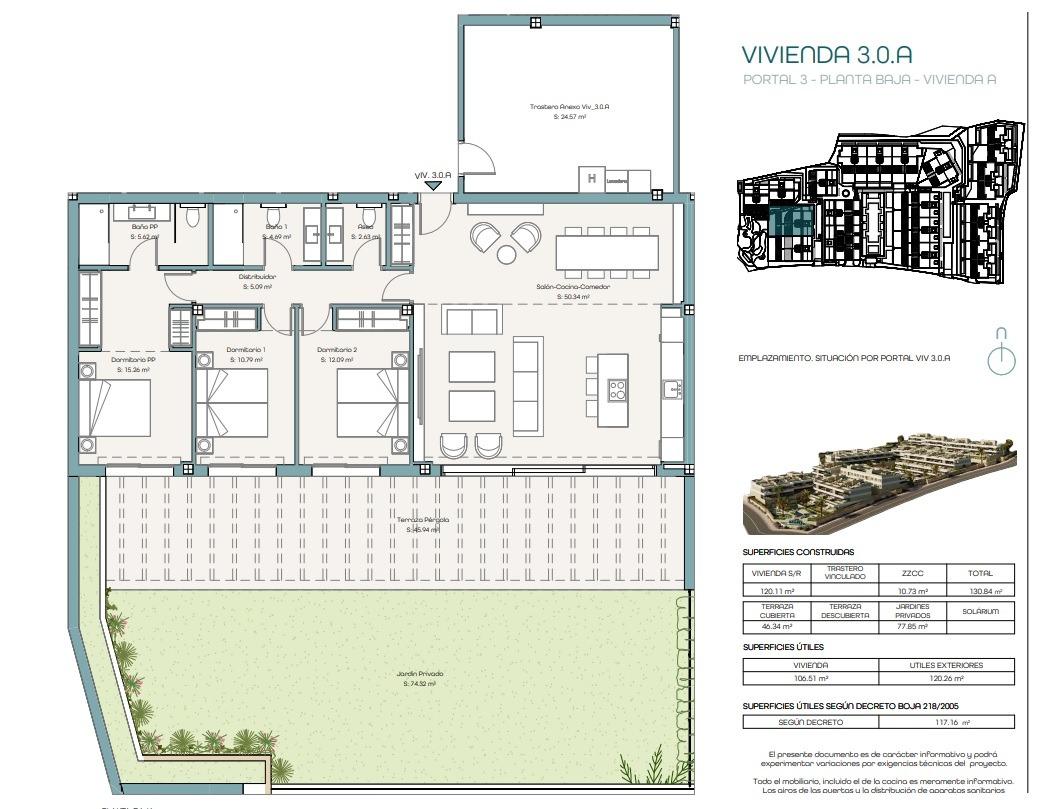 3 Bed, 2 Bath, ApartmentFor Sale, Estepona, Malaga