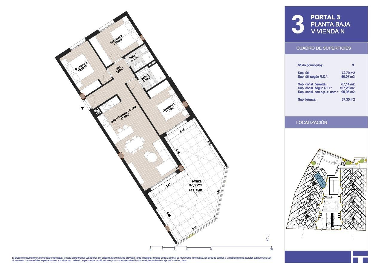 3 Bed, 2 Bath, ApartmentFor Sale, Torrox, Malaga