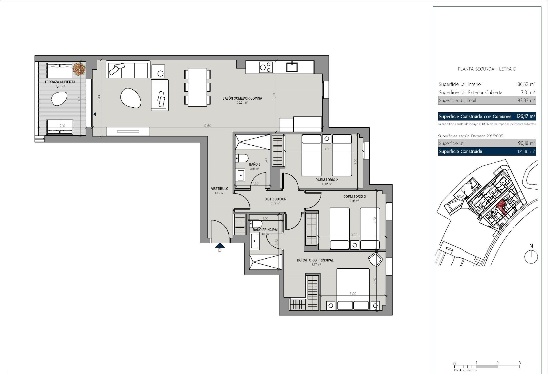 3 Bed, 2 Bath, ApartmentFor Sale, Manilva, Malaga