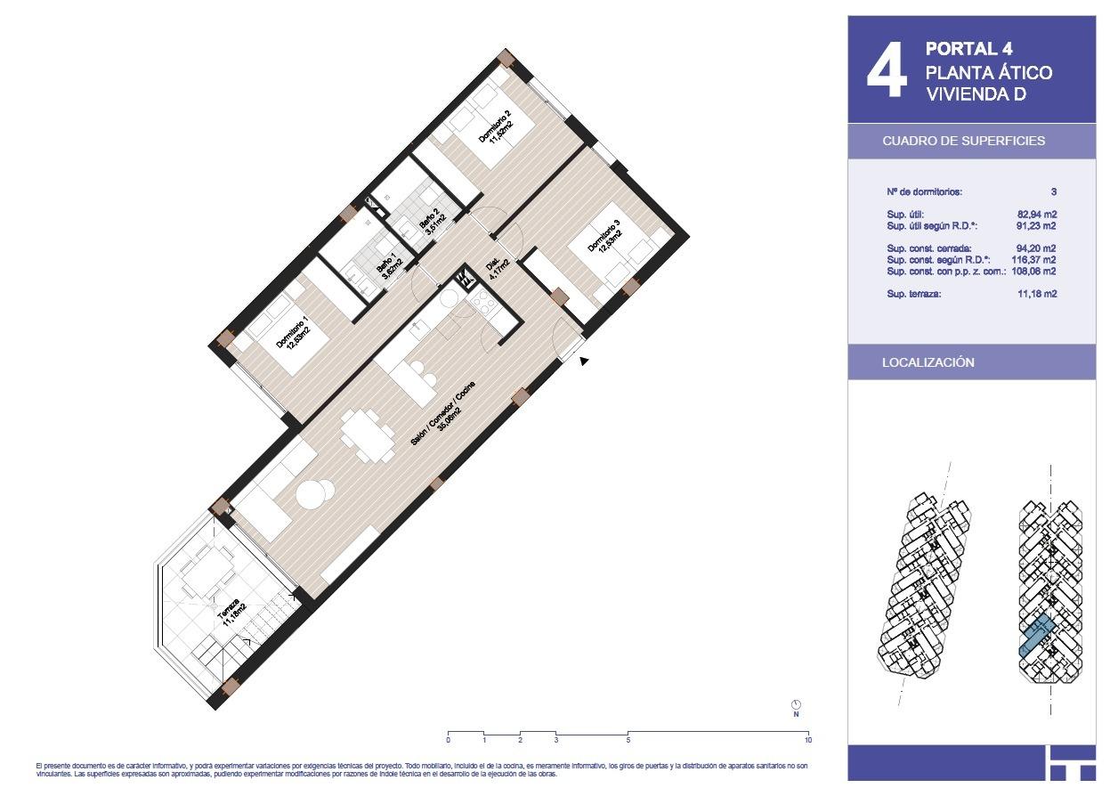 3 Bed, 2 Bath, ApartmentFor Sale, Torrox, Malaga