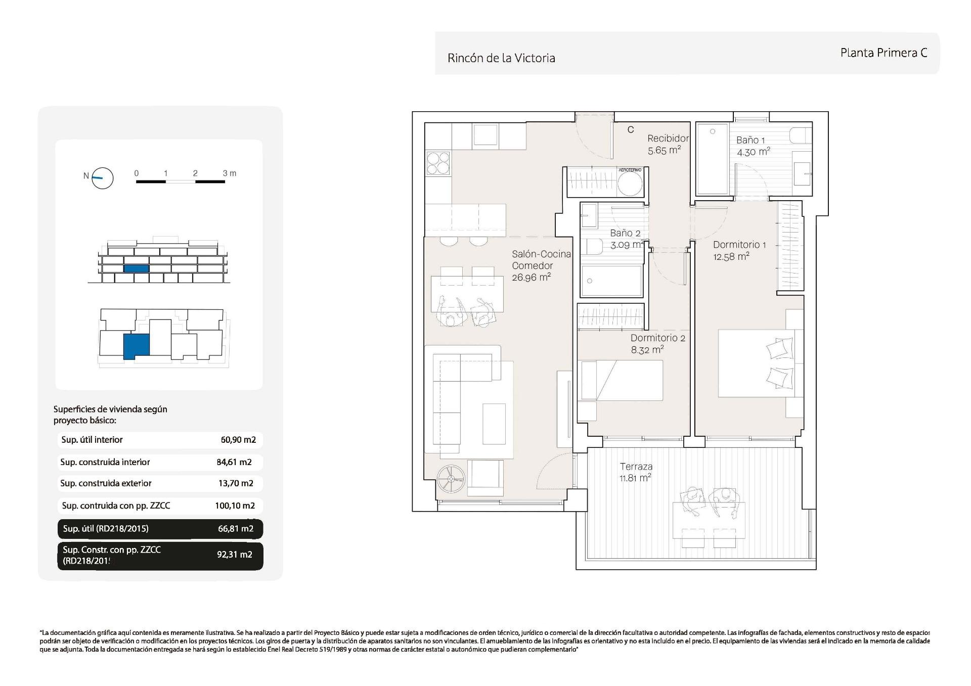 2 Bed, 2 Bath, ApartmentFor Sale, Rincón de la Victoria, Malaga